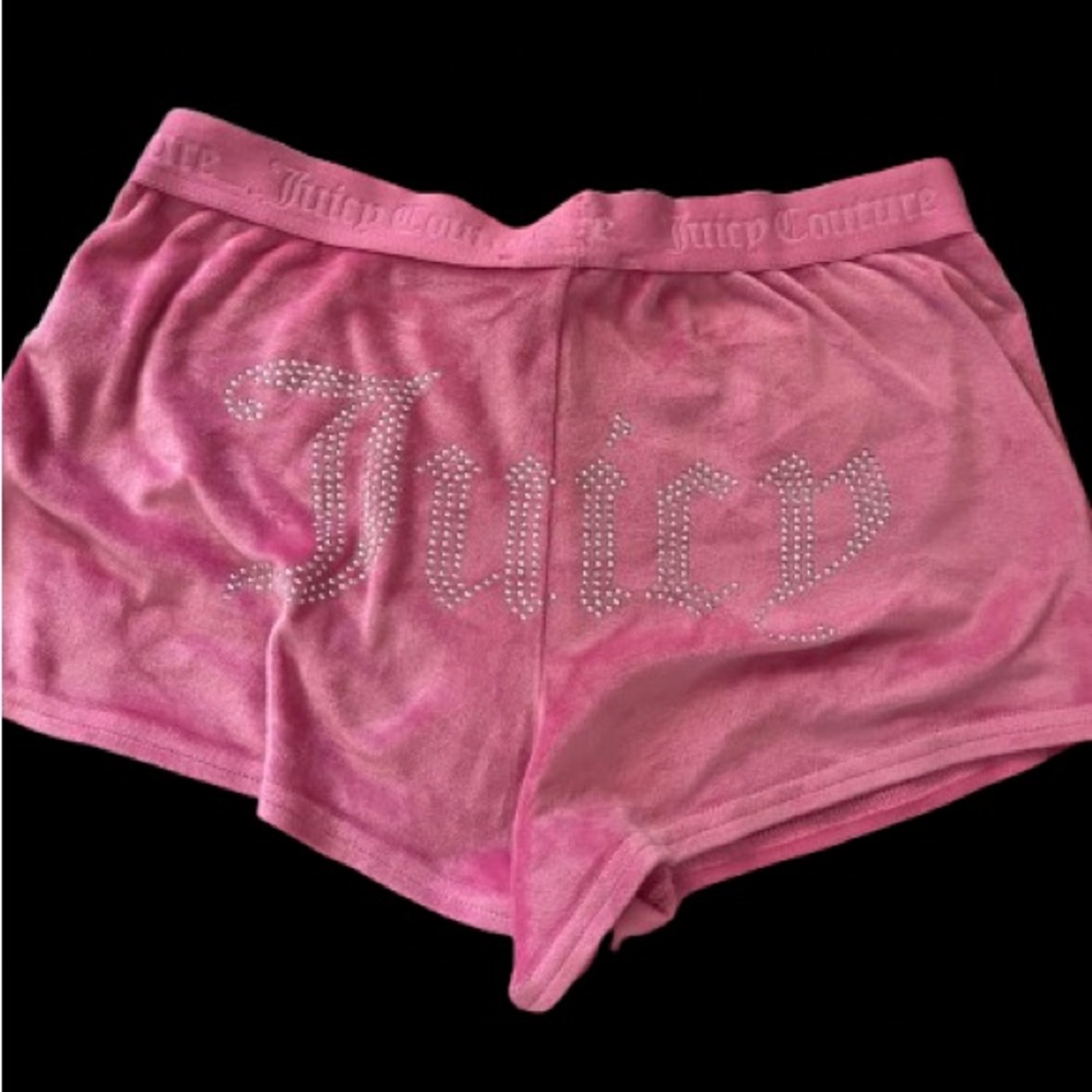 Juicy Couture Pink Velour Shorts